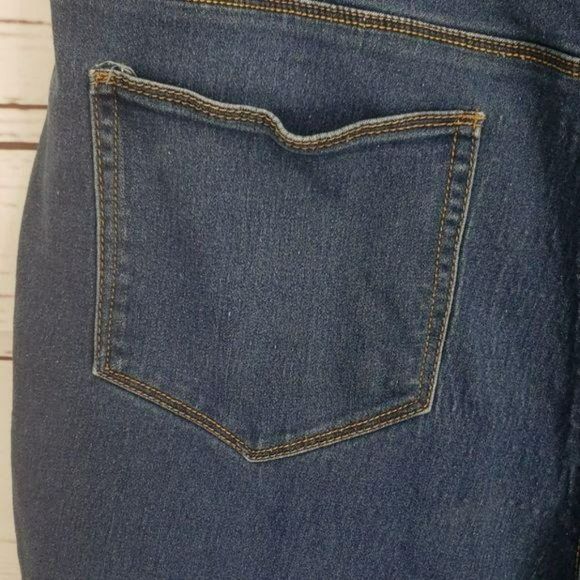 Faded Glory 22 WP Plus Size Straight Leg stretchy Denim Blue Jeans - Picture 7 of 8